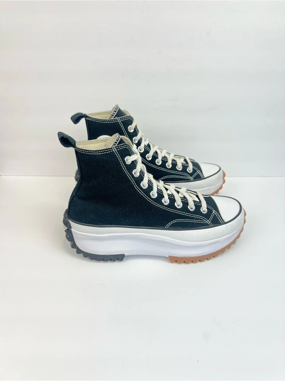 Converse Run Star Hike Platform Black HI Sneakers 166800C Mens 7.5 Women’s 9 - Picture 5 of 9